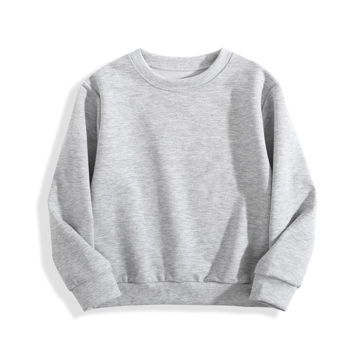 Holafish DG504 plain grey kids crewneck sweatshirt