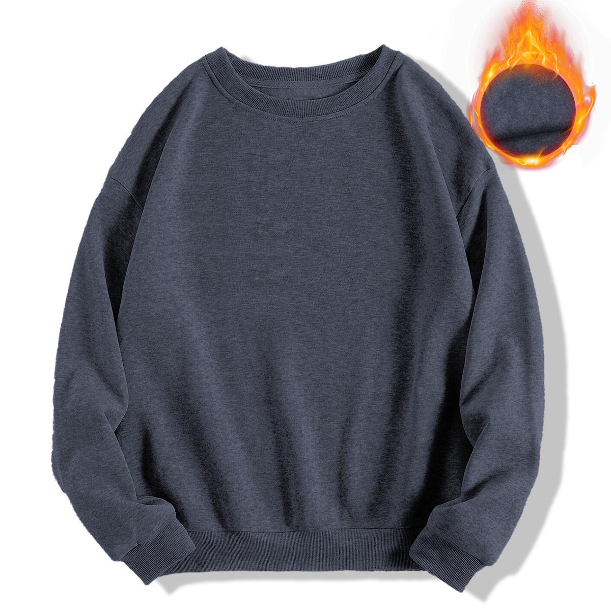 Holafish H70 plain blue unisex crewneck sweatshirt