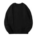 Holafish Crewneck Sweatshirt, No Print, Black, front flat lay.