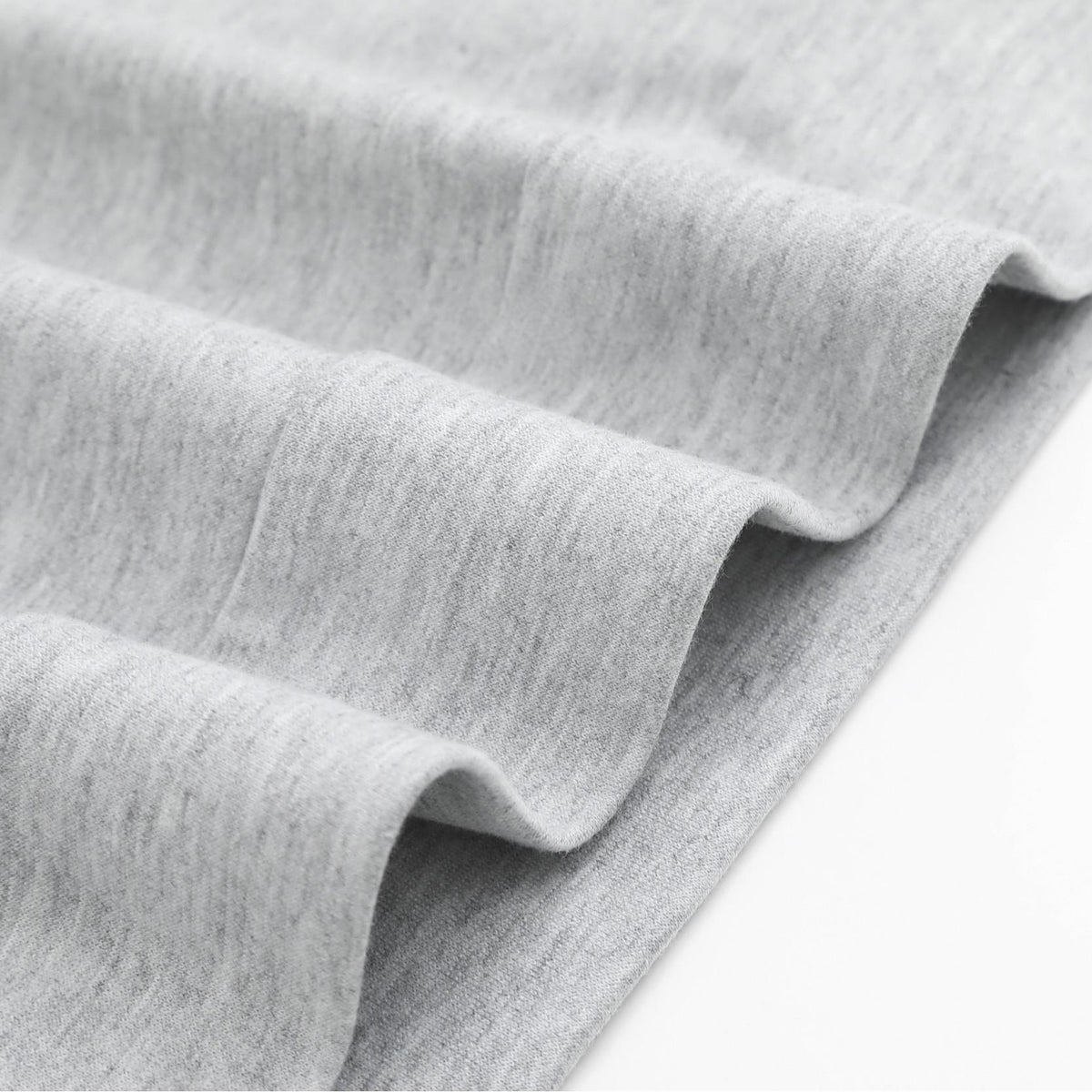 Holafish Graphic Crewneck Sweatshirt, Ghost Lace Bow, Gray, fabric texture detail.