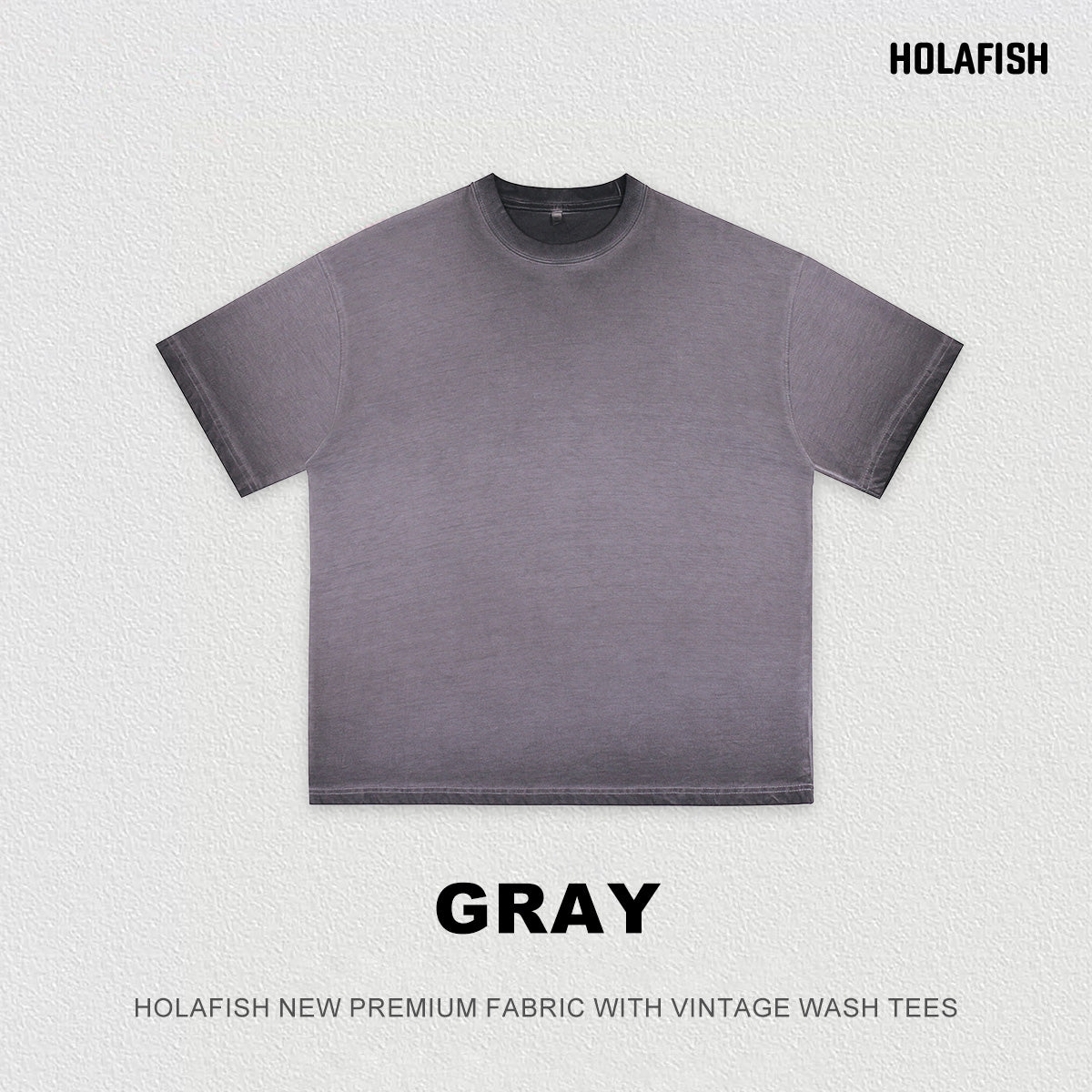 Holafish Womens Vintage Washed T-shirts Cotton Dirty Washed Trendy Gradient Color T-Shirt, High Quality Street Trendy Personalized Clothing Must-Have for Fashion People